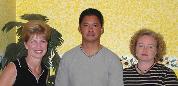 American Community Services Directors serve as local Club Tortuga liaisons for Cozumel. From left: Karen Pedersen (ACS), Dr. Victor Zavala (Club Tortuga), Sherri Davis (ACS).
