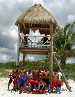 Cozumel lifeguards at Chen Rio