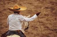 Vacquero in Traditional Sombrero
