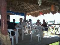 Enjoy  lunch at a nice open air beach restaurant!