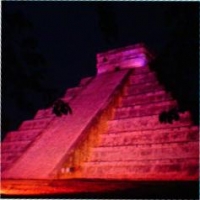 Spectacular Chichen Itza at night!