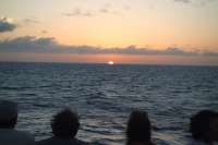 Spectacular sunset view on the water!