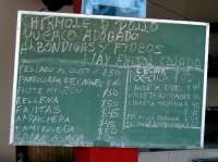 Chalkboard Menu changes daily!
