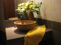 Beautiful Tile & Vessel Sinks!