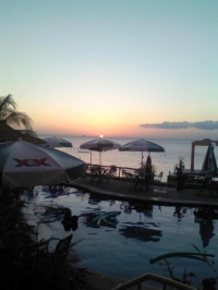 Sunset @ No Name Sports Bar Cozumel