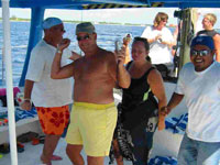A little dancing on deck!