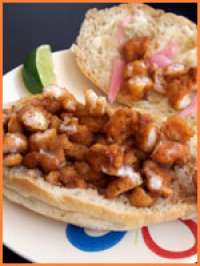 Breaded Fried Shrimp Torta - SO GOOD!