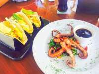 Grilled Octopus & Fish Tacos - SO TASTY!