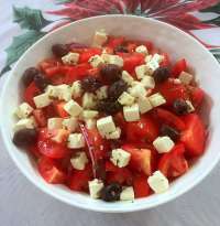 Tomatoes, Olives, Feta Cheese - OH MY GOODNESS!