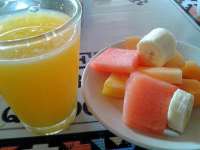 Fresh Squeezed Juice & Fresh Fruit - So Yummy!
