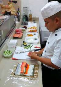 Staff Working Deligently to Prepare the BEST Sushi